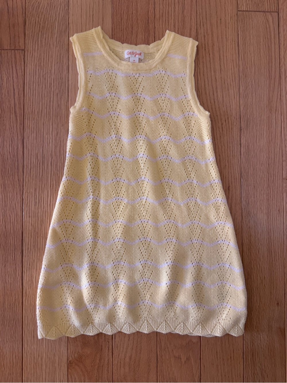 Toddler Girl Striped Cotton Dress- Cat & Jack 4T